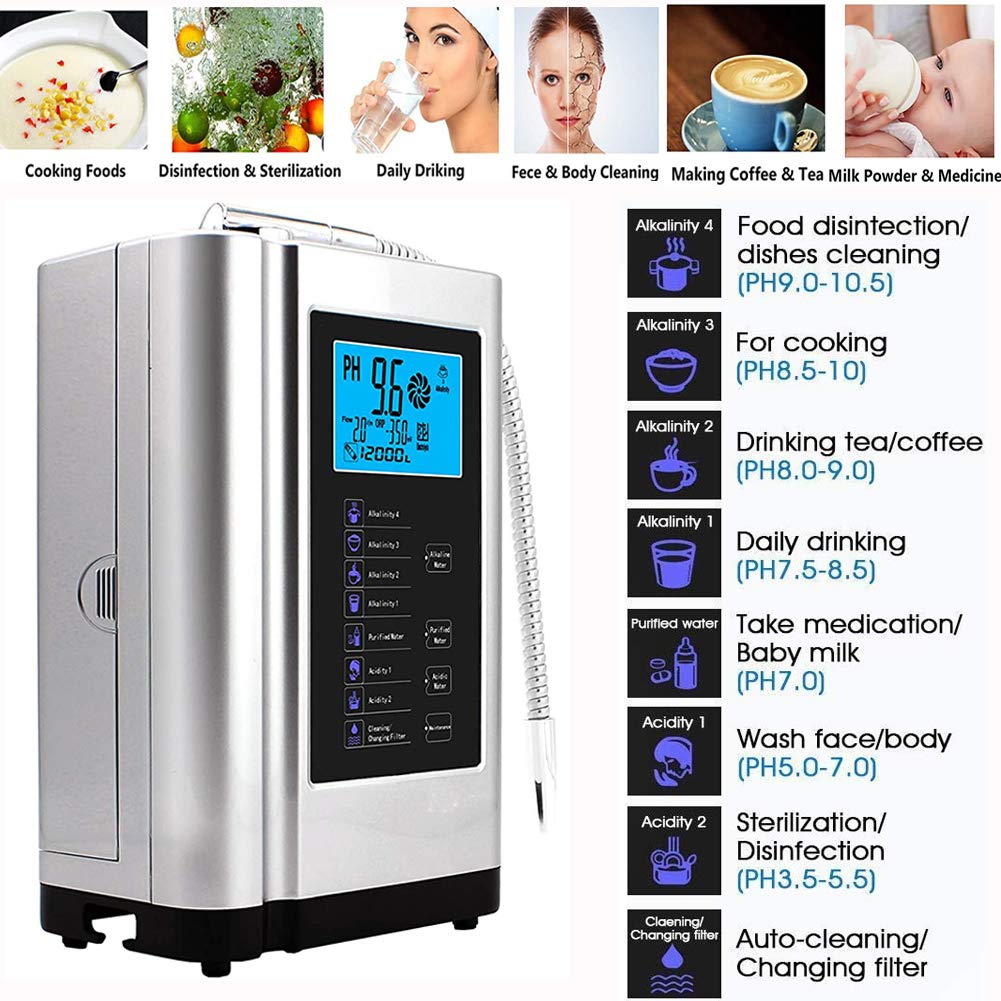 AquaGreen Alkaline Water Ionizer Machine AG7.0, Home Filtration